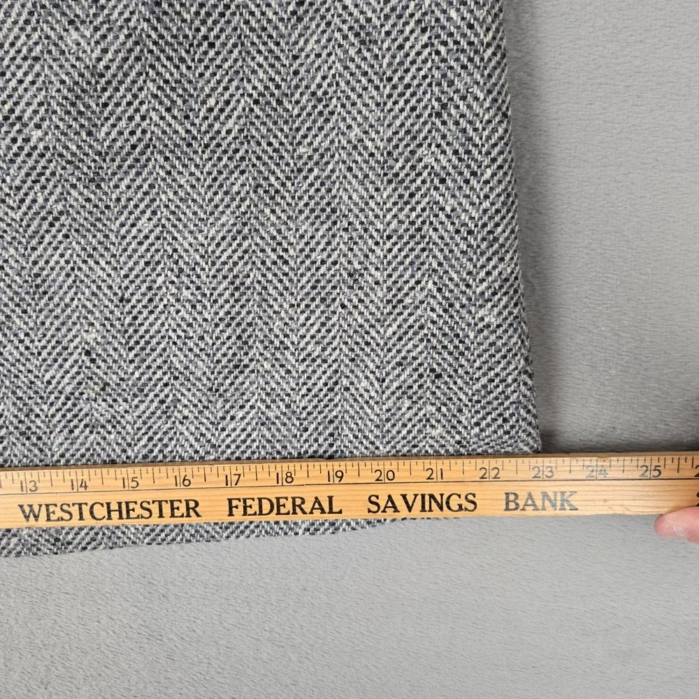 Pendleton Vintage Tweed Herringbone Skirt Womens 10 Pure Virgin Wool Made in USA